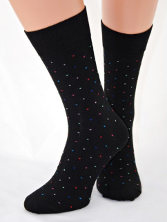 Pánske čierne ponožky s bodkami - Regina