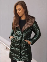 Dámska dvojcestná prechodná bunda DELSY LONG zelená FashionStreet TY3480