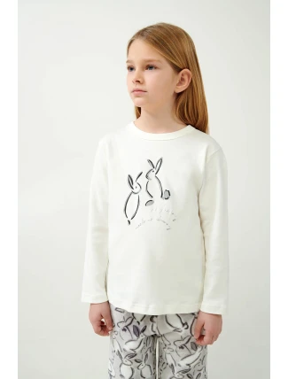 Vamp - Detské pyžamo s potlačou zajačika 21466 - Vamp Vamp - Detské pyžamo s potlačou zajačika 21466 - Vamp