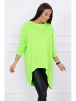 Oversize blúzka neónovo zelená