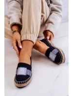 Damskie Espadryle Wsuwane Big Star JJ274963 Czarne