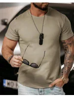 Pánske tričko 278060 khaki - Ola Voga