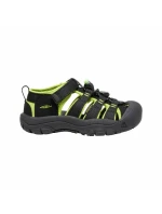 Detské trekingové sandále Keen Newport H2 Black/Lime green na leto (1009942)