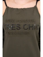 Kaki šaty Tres Chic