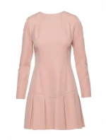 M872 Šaty s obrátenými záhybmi - béžové M872 Šaty s obrátenými záhybmi - béžové