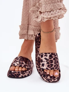 Klapki Damskie Na Platformie Panterka Dovasse