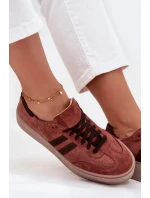 Dámske semišové tenisky na platforme Zazoo N1068S2 Brown Dámske semišové tenisky na platforme Zazoo N1068S2 Brown