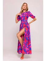 M858 Maxi šaty s odhaleným chrbtom - model 2