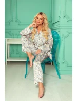 Pyžamo De Lafense 721 Aster long/r M-2XL Pyžamo De Lafense 721 Aster long/r M-2XL