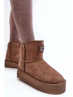 Wegańskie Śniegowce Na Platformie D.Franklin DFSH371004 Ciemnobeżowe