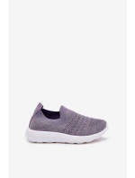 Dziecięce Wsuwane Buty Sportowe Fioletowe Grinala