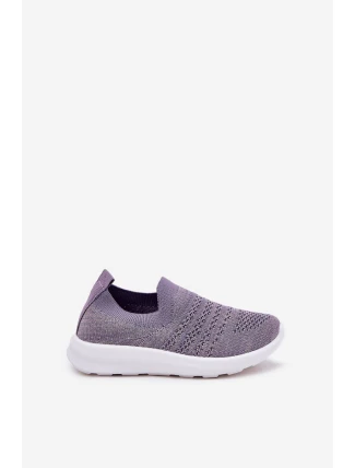 Dziecięce Wsuwane Buty Sportowe Fioletowe Grinala