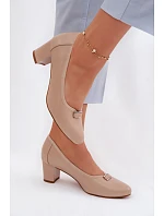 Lodičky na podpatku Vinceza béžové