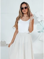 Dámsky základný top AGNETHAS bez ramienok biely FashionStreet RY2501