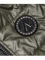 Vesta v khaki farbe s geometrickou spodnou časťou (B0122-11)