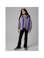 Dievčenská bunda bez rukávov s kapucňou 4F 4FJRSS26TVJAF355-51S deti