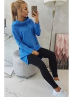 Mikina s kapucňou s dlhým chrbtom nevädza