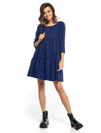 Dámske šaty T353/4 Námornícka modrá - Tessita Dámske šaty T353/4 Námornícka modrá - Tessita