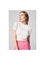 CASALL Delight Short Wrap Tee white