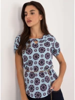 Blúzka LK BZ 505775.00 svetlomodrá