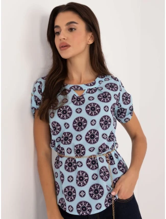 Blúzka LK BZ 505775.00 svetlomodrá