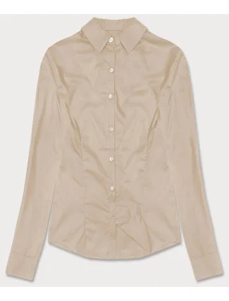 Klasická béžová dámska košeľa (HH039-34)