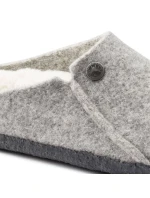 Birkenstock Zermatt Light Grey Wool Felt Insulated Slippers Regular Wide (1015092)