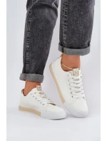 Trampki Damskie Klasyczne Złote Ville