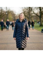 Geografické Nórsko dámska bunda BLANCHE LONG NAVY DB LADY 0116 NAVY (WZ5476F/GN-MARINE)