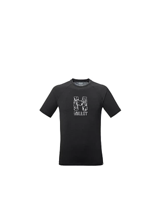 Pánske tričko MILLET Cimaï Natural Ts Ss M, čierne Pánske tričko MILLET Cimaï Natural Ts Ss M, čierne