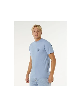 Pánske tričko RIP CURL Desti Animals Tee, modré Pánske tričko RIP CURL Desti Animals Tee, modré