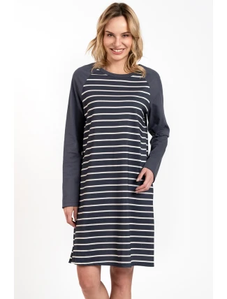 Talianska móda Oda long farba:print/graphite