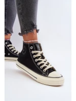 Trampki Damskie Wysokie Big Star NN274283 Czarne