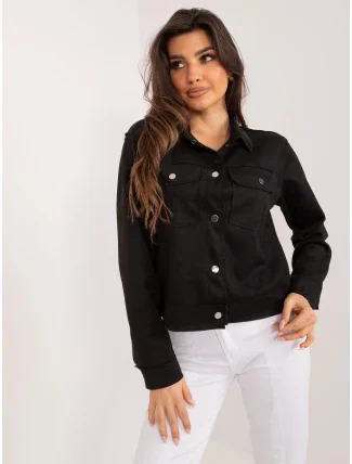 Dámska krátka bunda z brúsenej kože BA KR 2702.13 Čierna - FPrice Dámska krátka bunda z brúsenej kože BA KR 2702.13 Čierna - FPrice