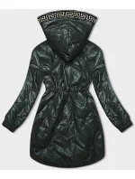 Dámska bunda S'West s ozdobným prešívaním Dark Green (B8146-10)