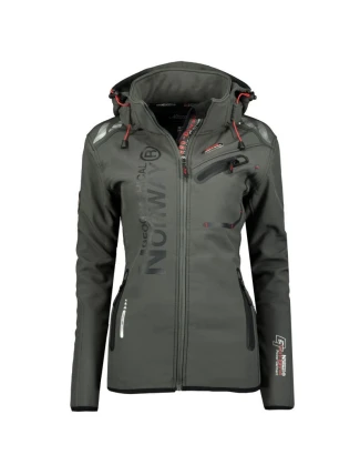 Geographical Norway Dámska softshellová bunda Reine Grey/Black Lady 007 (WU6099F/GN Grey/Black) Geographical Norway Dámska softshellová bunda Reine Grey/Black Lady 007 (WU6099F/GN Grey/Black)