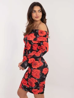 Šaty DHJ SK 18688.36 čierno-červené