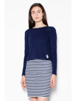 Denné šaty VT065 modrá a biela - Venaton