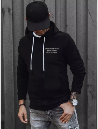 Pánska čierna mikina FashionStreet BX5463