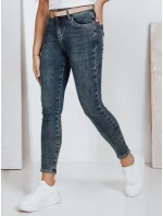 Dámske skinny džínsy modré FashionStreet UY2819