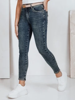 Dámske skinny džínsy modré FashionStreet UY2819