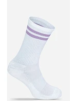 Mr. Socks L 05004 Tenisové ponožky „Basic“ 88.5004 biele/fialové Mr. Socks L 05004 Tenisové ponožky „Basic“ 88.5004 biele/fialové