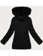Dámska plus size zimná bunda s kapucňou S'west black (B8300-1) Dámska plus size zimná bunda s kapucňou S'west black (B8300-1)
