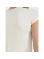 Dámske rýchloschnúce tričko na jogu a pilates 4F 4FWSS25TFTSF1270-11S