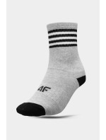 4F Ležérne chlapčenské vysoké členkové ponožky 3-PACK Multicolour