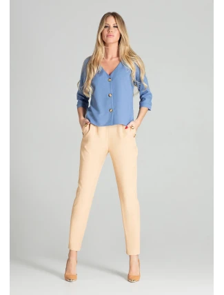 Dámská halenka M699 modrá - Figl