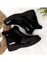 Kožená zateplená obuv Rieker W 93312 black