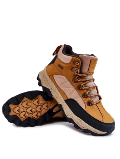 Męskie Buty Trekkingowe Ocieplane Cross Jeans KK1R4020C Camel