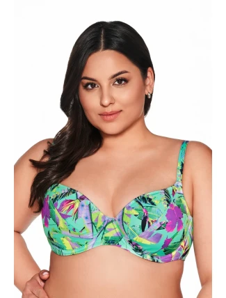 PLAVKOVÁ PODPRSENKA SK 211 ŽIARIVO ZELENÁ MAXI