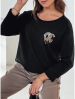 Dámska oversize blúzka ICONIQ black FashionStreet RY2696 Dámska oversize blúzka ICONIQ black FashionStreet RY2696